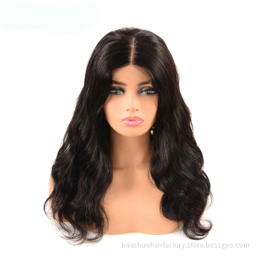 13x6 Brazilian Virgin Frontal Wigs With Bangs Human Hair Lace Front With 360 Frontal HD Straight Human Hair Lace Front Wigs
